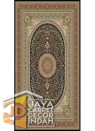 Karpet Permadani Solomon 700 Reeds Raaz Black 3610 ukuran 100x150, 150x225, 200x300, 250x350, 300x400